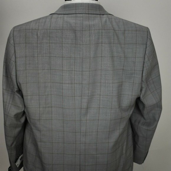 $750 NWT 48R Lauren Ralph Lauren Gray 3 PIECE SUIT - Picture 7 of 11